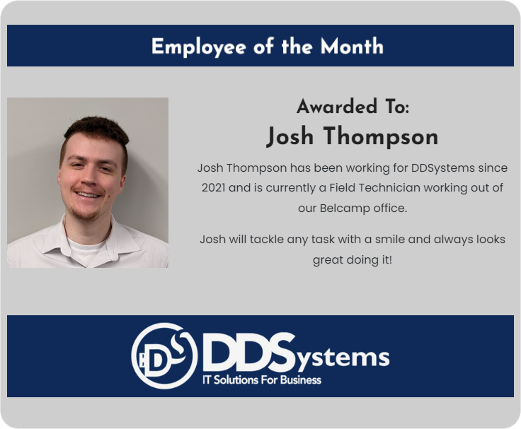Employee of the Month - Josh Thompson